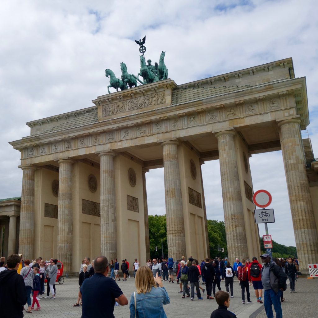 The Brandenburg Gate used to divide Berlin in two parts