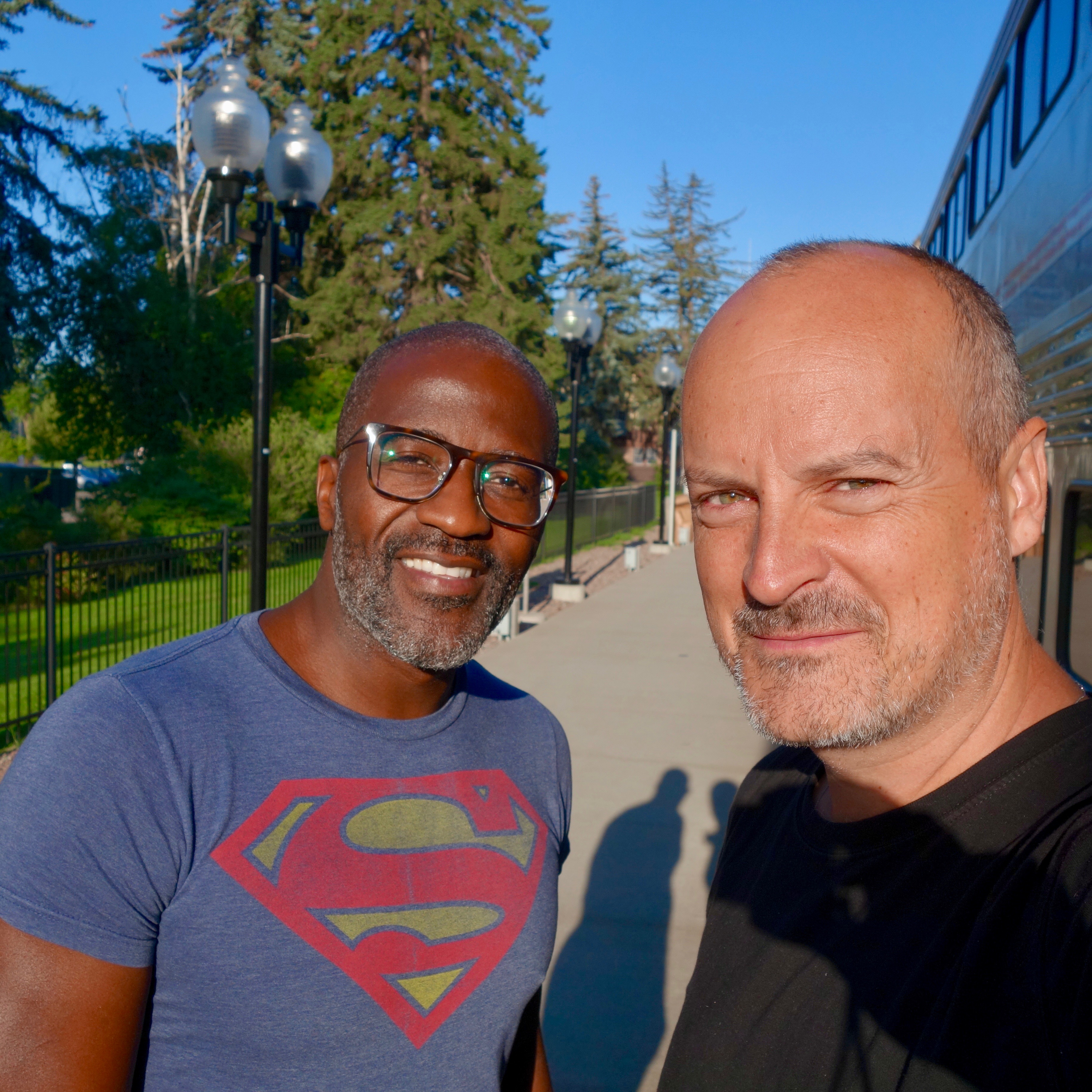 Stepping off the train for a 15 minute whistle stop in Whitefish, Montana while taking the Amtrak Empire Builder from Seattle to Chicago. 