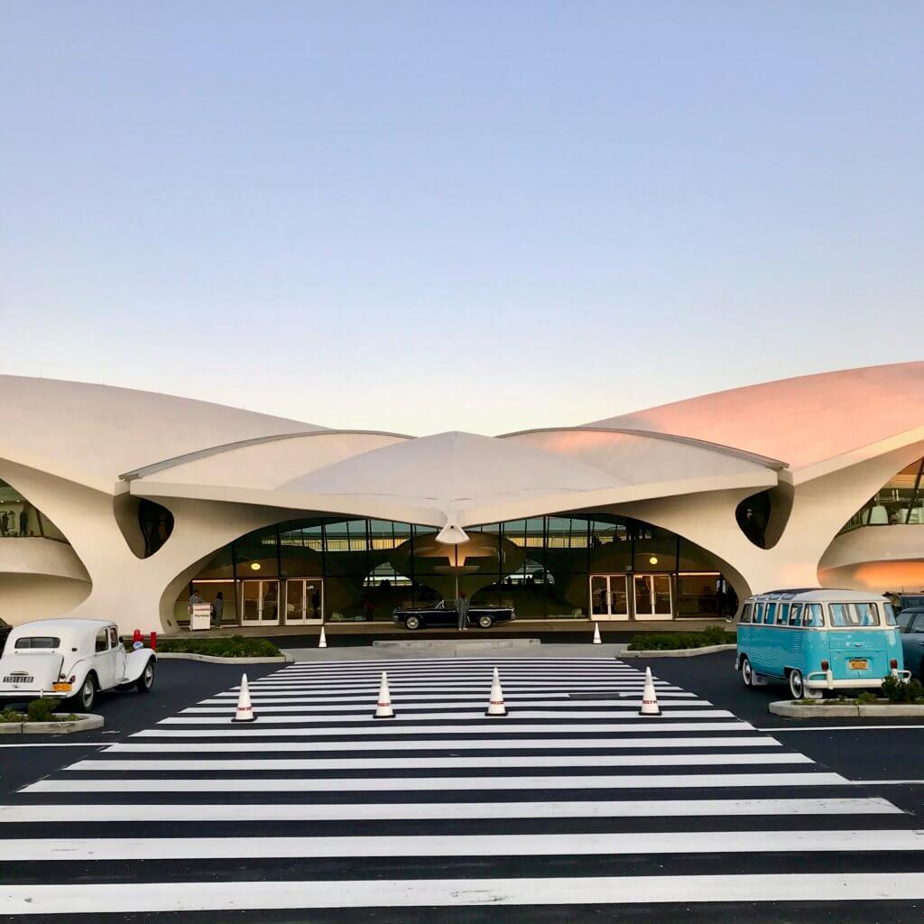 Historic Eero Saarinen JFK Airport Terminal completed in 1962 for TWA.