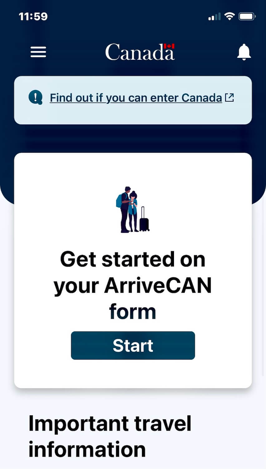 The ArriveCAN app helps travelers navigate crossing the United States Canada border during the time of COVID with extra documentation requirements.