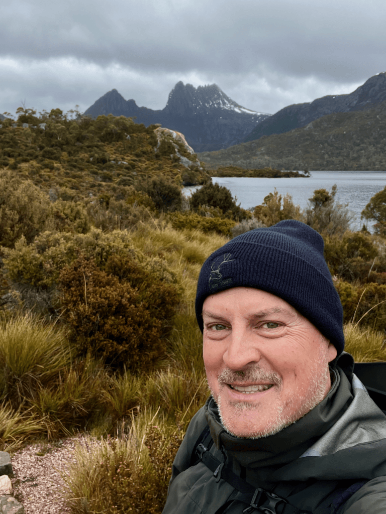 Matthew Kessi nature mentorship practice outdoors at Cradle Mountain in Tasmania